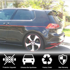 Volkswagen Golf 7/E-Golf 2012-2020 Spoiler V6 (for GTI/R HB, Plastic) photo 5