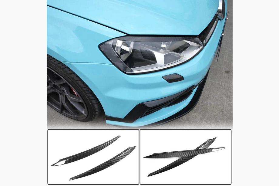 Volkswagen Golf 7/E-Golf 2012-2020 Headlight Eyelids (Carbon) Image