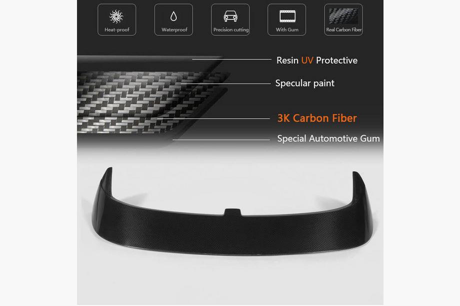 Volkswagen Golf 7/E-Golf 2012-2020 Spoiler V3 (for Base/R-Line HB, Carbon) Photo 5