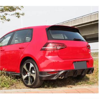 Rear Bumper Diffuser V1 (for Base/GTI HB 2012-2017, Carbon) photo 3