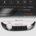 Volkswagen Golf 7/E-Golf 2012-2020 Rear Bumper Diffuser V2 (for Base/GTI HB 2012-2017, Carbon) photo 5