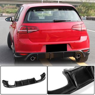 Rear Bumper Diffuser V2 (for Base/GTI HB 2012-2017, Carbon) photo 1