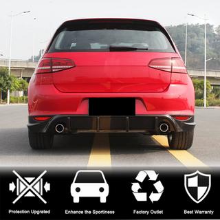 Rear Bumper Diffuser V2 (for Base/GTI HB 2012-2017, Carbon) photo 2