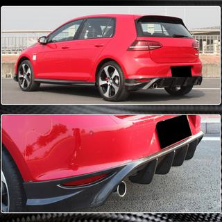 Rear Bumper Diffuser V2 (for Base/GTI HB 2012-2017, Carbon) photo 3