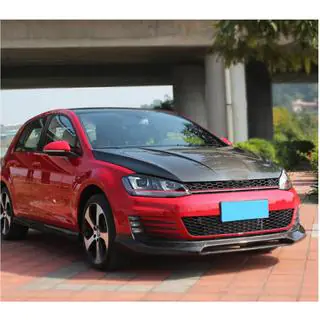 Front Bumper Lip V1 (for GTI HB 2012-2017, Carbon) photo 3