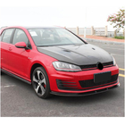 Volkswagen Golf 7/E-Golf 2012-2020 Front Bumper Lip V2 for GTI HB 2012-2017 Carbon photo 2
