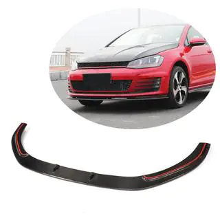 Front Bumper Lip V2 for GTI HB 2012-2017 Carbon photo 1