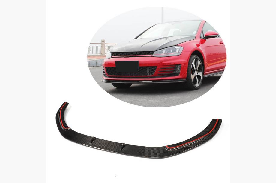 Volkswagen Golf 7/E-Golf 2012-2020 Front Bumper Lip V2 for GTI HB 2012-2017 Carbon Image