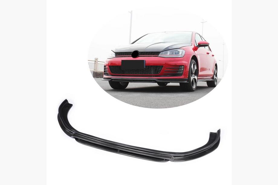 Volkswagen Golf 7/E-Golf 2012-2020 Front Bumper Lip V3 for GTI HB 2012-2017 Carbon Image