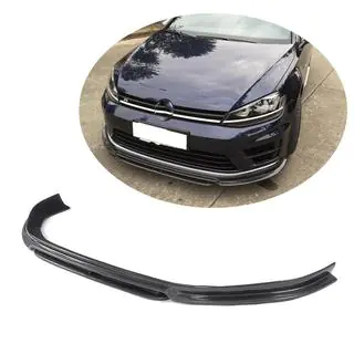 Front Bumper Lip Spoiler (for R/R-Line 2012-2017, Carbon) photo 1