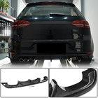 Volkswagen Golf 7/E-Golf 2012-2020 Rear Bumper Diffuser (for R/R-Line HB 2012-2017, Carbon) photo 1