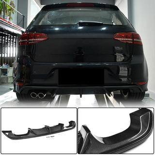 Rear Bumper Diffuser (for R/R-Line HB 2012-2017, Carbon) photo 1