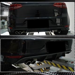 Rear Bumper Diffuser (for R/R-Line HB 2012-2017, Carbon) photo 3