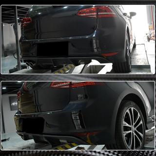 Rear Bumper Diffuser (for R/R-Line HB 2012-2017, Carbon) photo 4