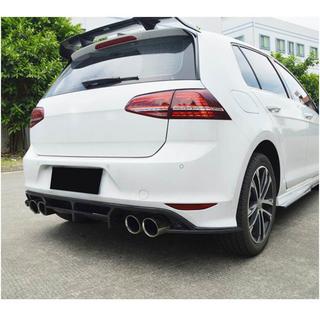 Rear Bumper Diffuser (for R-Line HB 2012-2017, Carbon) photo 2