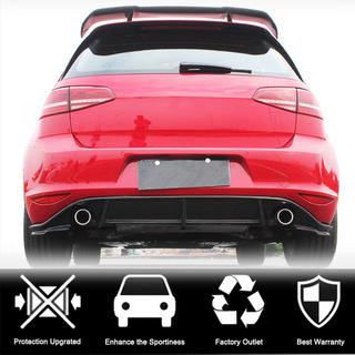 Rear Bumper Diffuser V3 (for Base/GTI HB 2012-2017, Carbon) photo 2