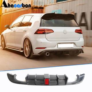 Rear Bumper Diffuser (for R-Line HB 2017-2020, Carbon) photo 1
