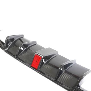 Rear Bumper Diffuser (for R-Line HB 2017-2020, Carbon) photo 4