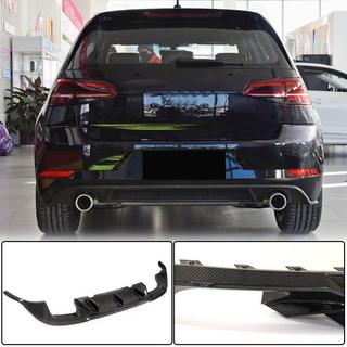 Rear Bumper Diffuser (for Base/GTI HB 2017-2020, Carbon) photo 1