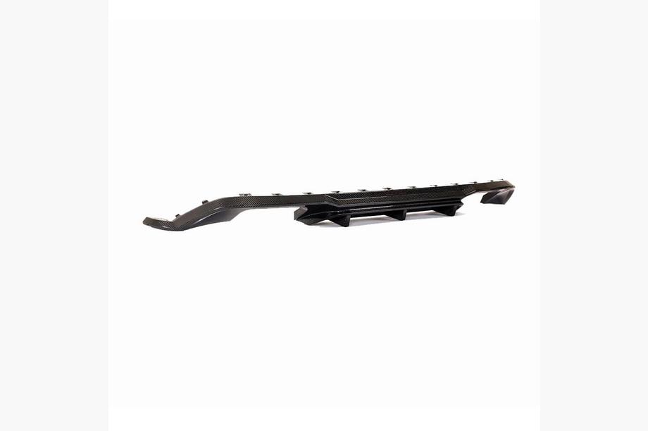 Volkswagen Golf 7/E-Golf 2012-2020 Rear Bumper Diffuser (for Base/GTI HB 2017-2020, Carbon) Photo 3