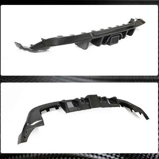 Rear Bumper Diffuser (for Base/R/GTI HB 2017-2020, Carbon) photo 3