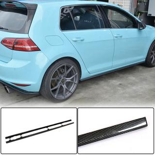 Side Skirts (for R/R-Line 2017-2020, Carbon) Volkswagen Golf 7/E-Golf 2012-2020 photo 1
