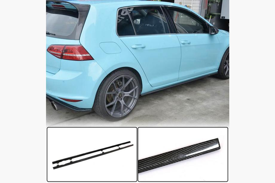 Volkswagen Golf 7/E-Golf 2012-2020 Side Skirts (for R/R-Line 2017-2020, Carbon) Image