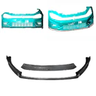 Volkswagen Golf 7/E-Golf 2012-2020 Front Bumper Lip Spoiler V2 (for R/R-Line 2017-2020, Carbon) photo 2