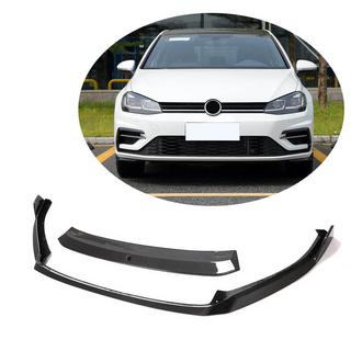 Front Bumper Lip Spoiler V2 (for R/R-Line 2017-2020, Carbon) photo 1