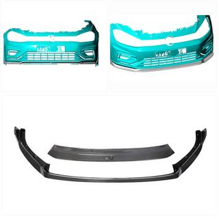 Front Bumper Lip Spoiler V2 (for R/R-Line 2017-2020, Carbon) photo 2