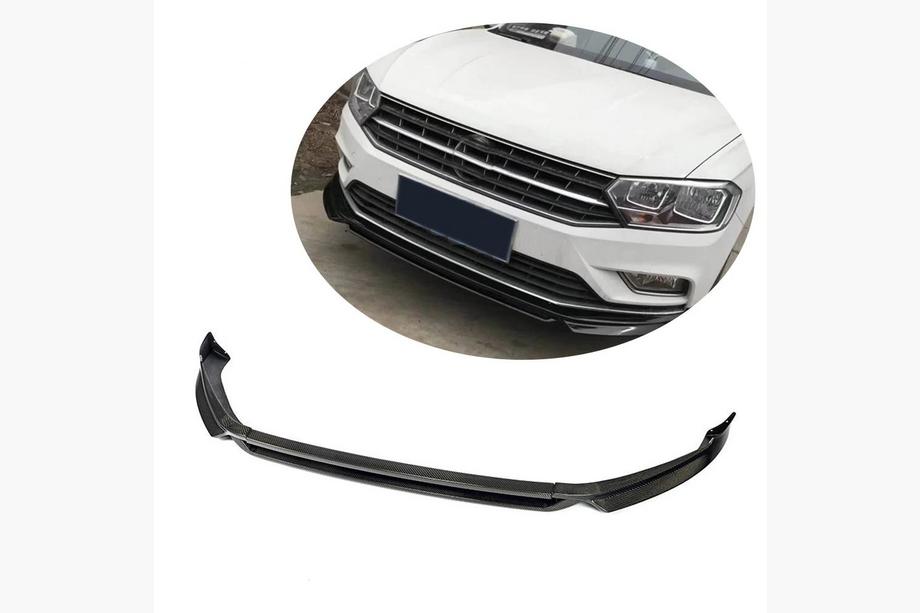 Volkswagen Golf 7/E-Golf 2012-2020 Front Bumper Lip Spoiler (for Base 2017-2020, Carbon) Image