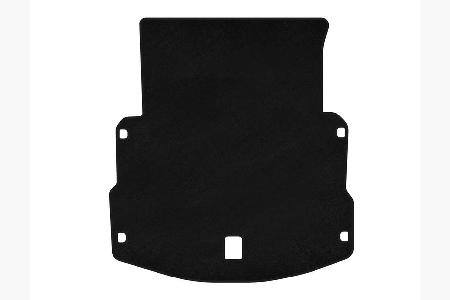Audi A8 2018- Premium Textile Trunk Mat (Long, Black) Image