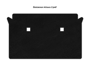 BMW X7 G07 2019- Premium Textile Trunk Mat (3rd Row Only, Black) photo 1