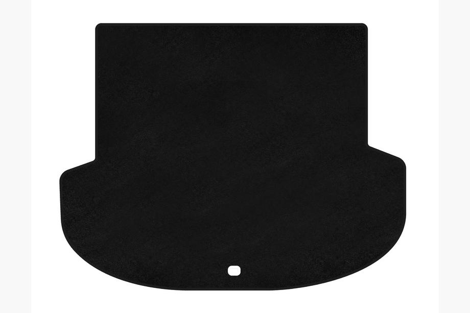 Hyundai Santa Fe 4 2018-2023 Premium Textile Trunk Mat (2018-2020, Black) Image