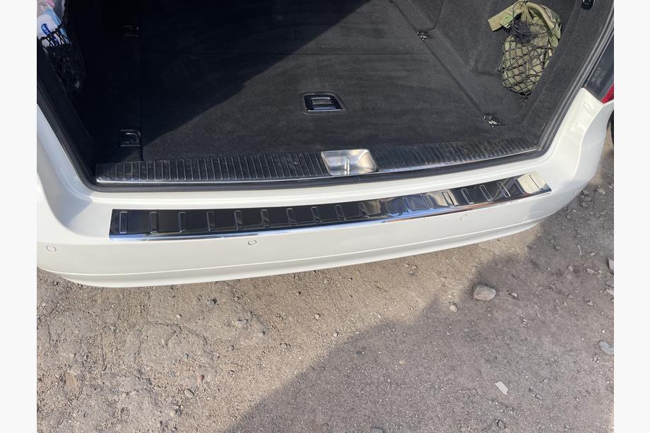 Mercedes E-class W211 2002-2009 Rear Bumper Protector Carmos (SW, Stainless Steel) Photo 2