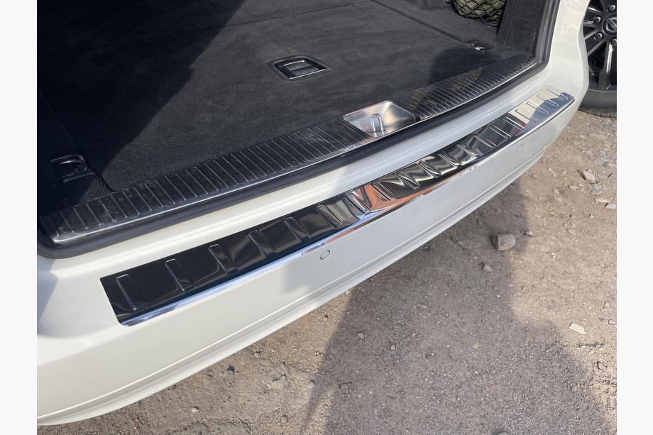 Mercedes E-class W211 2002-2009 Rear Bumper Protector Carmos (SW, Stainless Steel) Photo 1
