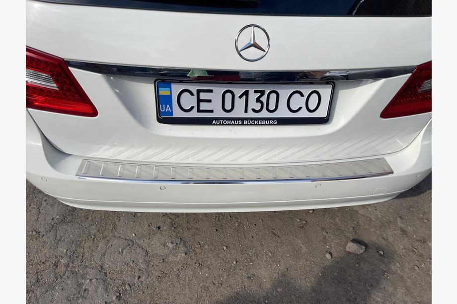 Mercedes E-class W211 2002-2009 Rear Bumper Protector Carmos (SW, Stainless Steel) Photo 3
