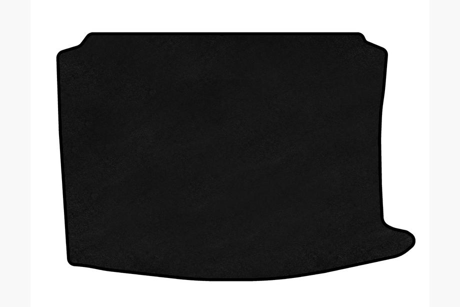 Seat Leon 1999-2005 Premium Textile Trunk Mat (HB, 5-Door, Black) Image