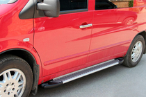 Mercedes Vito W638 1996-2003 Side Steps Line (2 pcs, Aluminum) photo 1