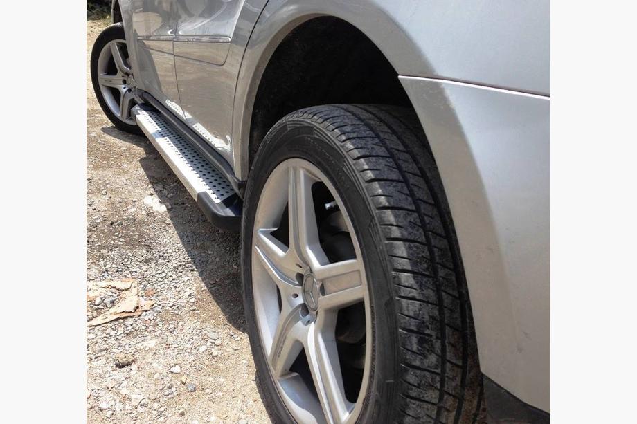 Mercedes ML W164 2005-2011 Side Steps Allmond Grey (2 pcs, Aluminum) Photo 5