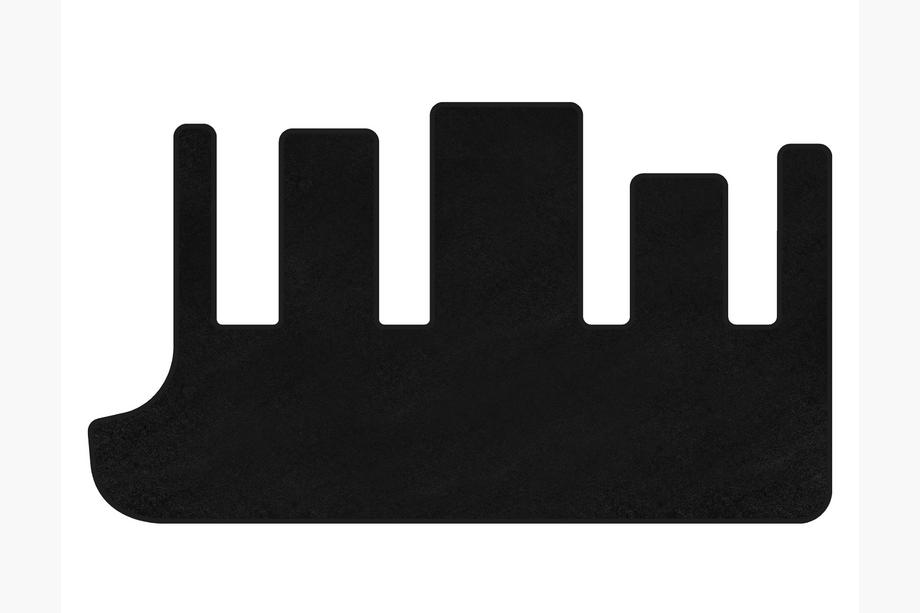 Chrysler Voyager 2001-2007 Premium Textile Trunk Mat (for Grand Voyager, Black) Image