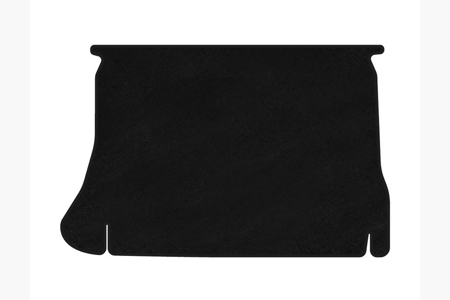 Daewoo Lanos 1998-2017 Premium Textile Trunk Mat (HB, Black) Image