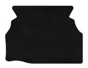 Mercedes C-class W203 2000-2007 Premium Trunk Mat Textile (Coupe, Black) photo 1