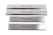 Volkswagen Touran 2003-2010 Interior door sill covers (4 pcs, stainless steel) photo 2
