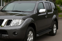 Nissan Pathfinder R51 2005-2014 Mirror Covers (2 pcs, Stainless Steel) photo 1