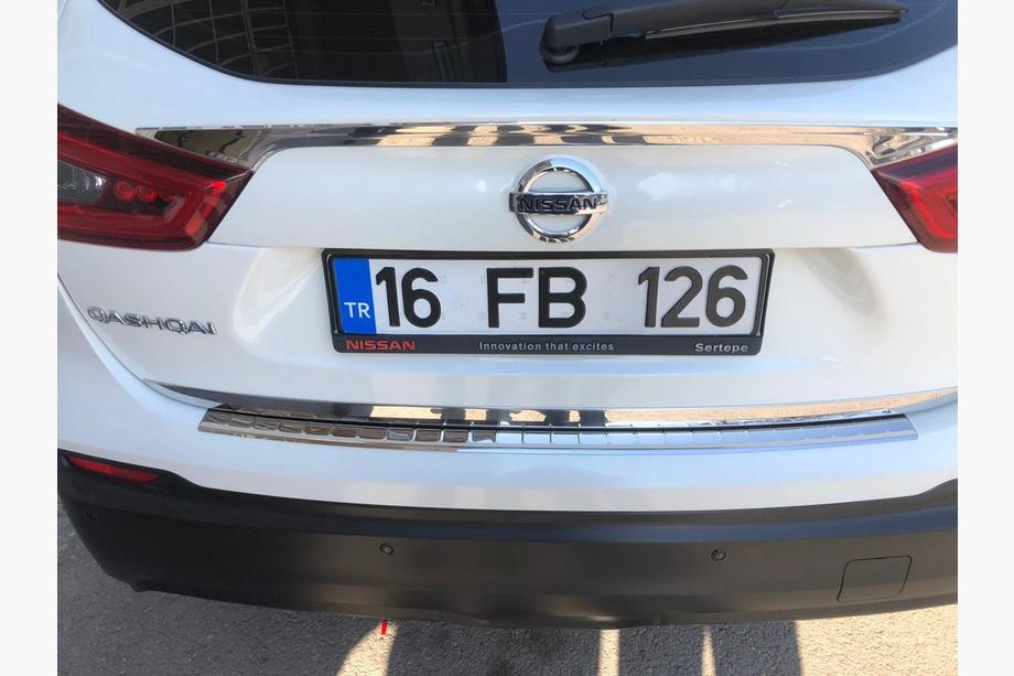 Nissan Qashqai 2014-2021 Chrome trim above license plate (stainless steel) Photo 6