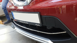 Nissan Qashqai 2014-2021 Front bumper protector stainless steel (2014-2017) photo 3