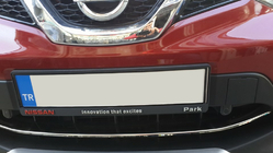 Nissan Qashqai 2014-2021 Front bumper protector stainless steel (2014-2017) photo 5