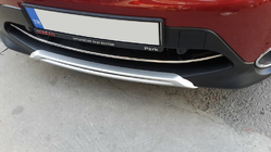 Nissan Qashqai 2014-2021 Front bumper protector stainless steel (2014-2017) photo 4