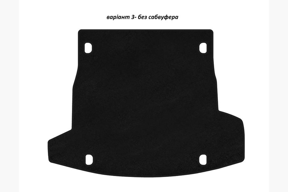 Alfa Romeo Stelvio 2016- Premium V-3 Textile Trunk Mat (without Subwoofer, Black) Image